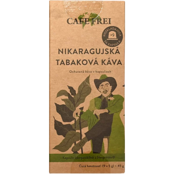Tabaková káva s jablkom z Nikaraquy 9 x 5g
